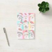 Hunde und Katzen mit Santa Bart Post-it Klebezettel (Büro)