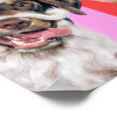 Hunde und Katzen mit Santa Bart Poster (Ecke)