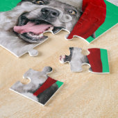 Hunde und Katzen mit Santa Bart Puzzle (Seite)