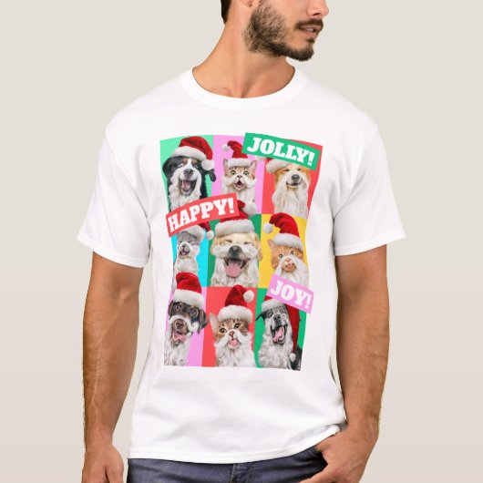 Hunde und Katzen mit Santa Bart T-Shirt (Vorderseite)