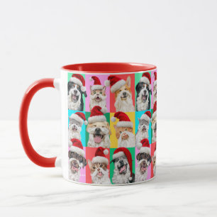 Hunde und Katzen mit Santa Bart Tasse