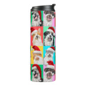 Hunde und Katzen mit Santa Bart Thermosbecher (Nach links gedreht)