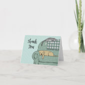 Hunde und Katzen Niedliche Haustiere Danke Karte (Vorderseite)