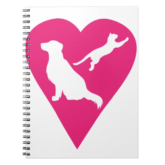 Hunde und Katzen Notizblock (Vorderseite)