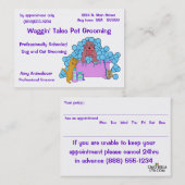 Hunde-und Katzen-Pflegengeschäfts-und Terminkarte (Vorne/Hinten)