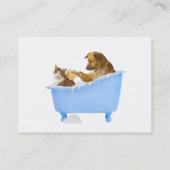 Hunde-und Katzen-Pflegenservice Visitenkarte (Rückseite)