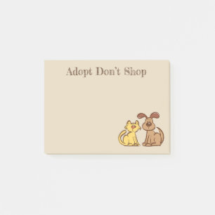 Hunde- und Katzen-Post-It-Notizen Post-it Klebezettel