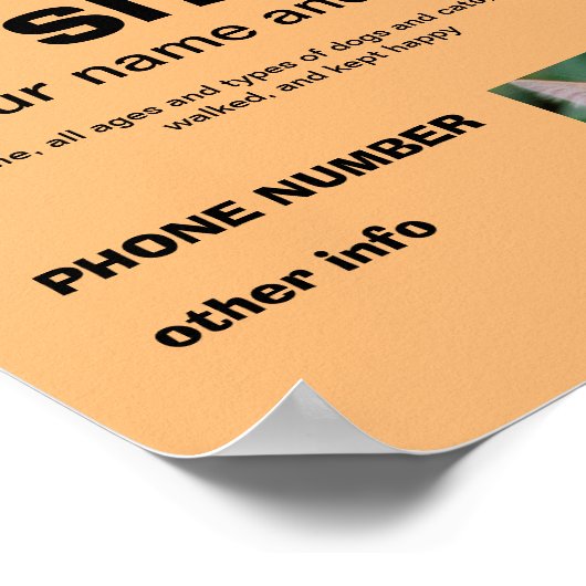 Hunde und Katzen Poster (Ecke)