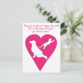 Hunde und Katzen Postkarte (Stehend Vorderseite)