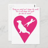Hunde und Katzen Postkarte (Vorne/Hinten)