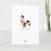 Hunde und Katzen über die Miles Birthday Card Karte (Rückseite)