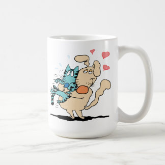 Hunde-und Katzen-Umarmen Kaffeetasse