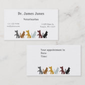 Hunde- und Katzen-Visitenkarte Terminkarte (Vorne/Hinten)