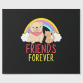 Hunde- und Katzenfreunde für immer Geschenkpapier (Flach)