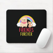 Hunde- und Katzenfreunde für immer Mousepad (Mit Mouse)