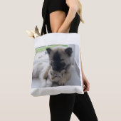 Hunde- und Katzenliebe  Tasche (Von Nahem)
