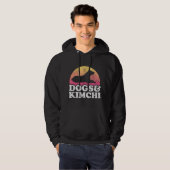 Hunde und Kimchi Männer- oder Frauenhund Hoodie (Vorne ganz)