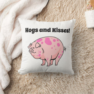 Hunde und Kisses Niedlicher Schweineschnitt Cartoo Kissen