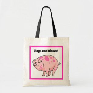 Hunde und Kisses Niedlicher Schweineschnitt Cartoo Tragetasche