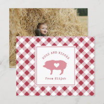 Hunde und Kisses Pink Pig Valentine Foto