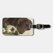 Hunde und Kitten Buddies Fotografie Gepäckanhänger (Vorderseite horizontal)