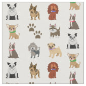 Hunde und Klauen Stoff (Nahaufnahme)