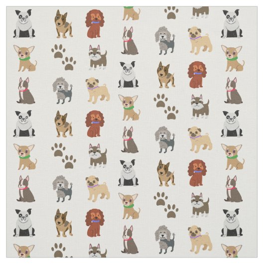 Hunde und Klauen Stoff (Muster)