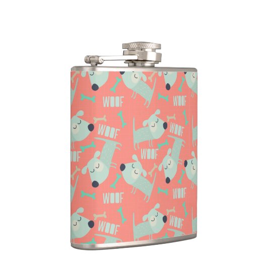 Hunde und Knochen Flachmann (Rechts)