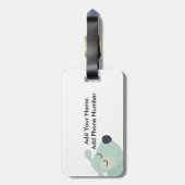 Hunde und Knochen Gepäckanhänger (Rückseite vertikal)