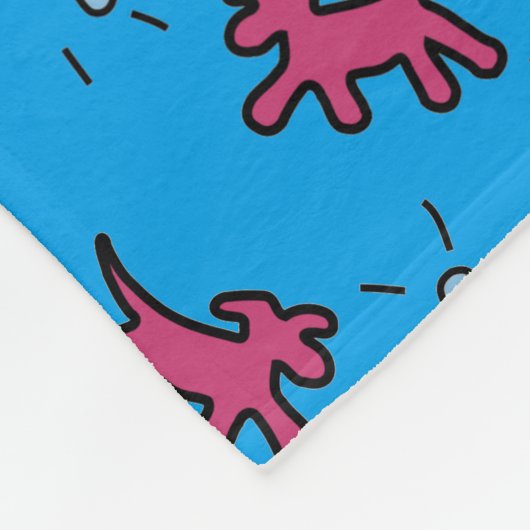 Hunde und Knochen Graffiti-Stil Blue Blanket 2 Fleecedecke (Ecke)