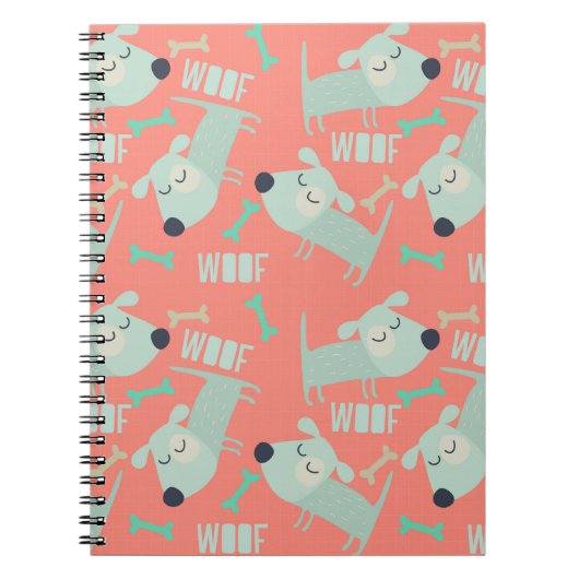 Hunde und Knochen Notizblock (Vorderseite)