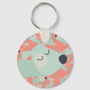 Hunde und Knochen Schlüsselanhänger