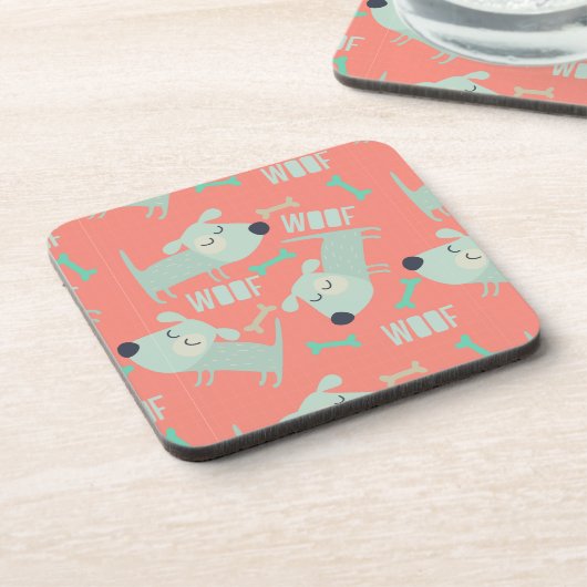 Hunde und Knochen Untersetzer (Linke Seite)