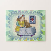 Hunde und Krankenschwester Puzzle (Horizontal)
