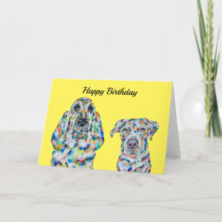 Hunde und Labrador Geburtstagskarte Karte