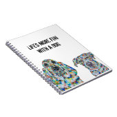 Hunde und Labrador Notebook 6,5" x 8,75" Notizblock (Rechte Seite)