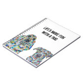 Hunde und Labrador Notebook 6,5" x 8,75" Notizblock (Linke Seite)