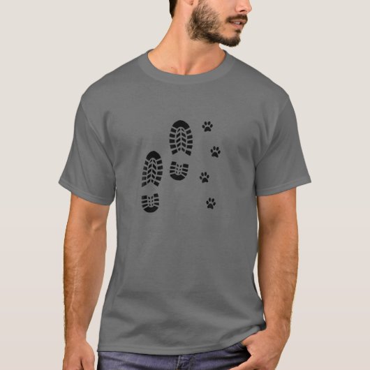 Hunde und Mann wandern Hundeschlittenfahrer Leute, T-Shirt (Vorderseite)