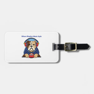 Hunde und musikalisch Inspiriert Grafikdesign Gepäckanhänger