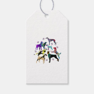 Hunde und Paws Geschenkanhänger