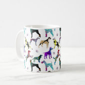 Hunde und Paws Kaffeetasse (Vorderseite Links)