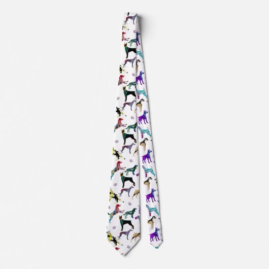 Hunde und Paws Krawatte (Vorderseite)