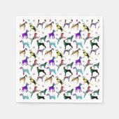 Hunde und Paws Serviette (Vorderseite)