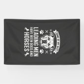 Hunde und Pferde führen Männer Banner (Horizontal)