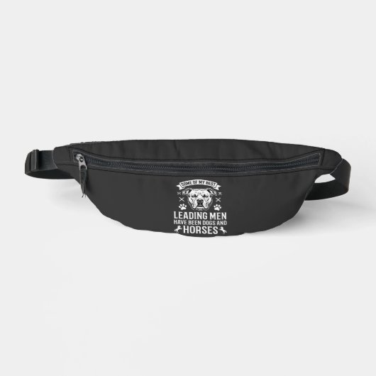 Hunde und Pferde führen Männer Bauchtasche (Vorderseite)