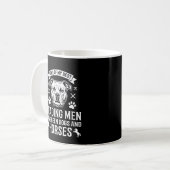 Hunde und Pferde führen Männer Kaffeetasse (Vorderseite Links)