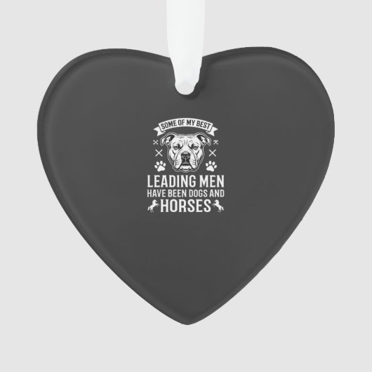 Hunde und Pferde führen Männer Ornament (Vorderseite)