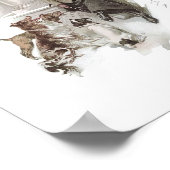 Hunde und Pferde Poster (Ecke)