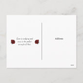 Hunde und Rose Valentine/Jubiläumsgrusskarte Feiertagspostkarte (Rückseite)