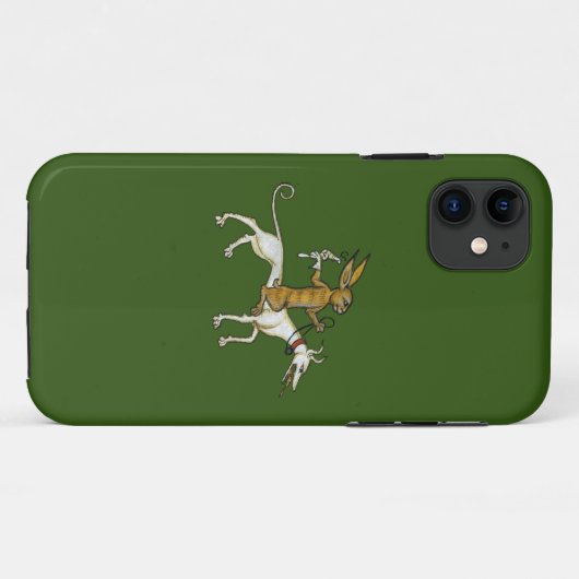 Hunde und Schnecke Case-Mate iPhone Hülle (Rückseite (Horizontal))